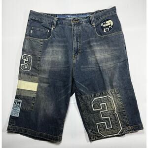 Vintage Y2K Pepe Jeans London Men's 7(UK)3 Denim Shorts - Size 40x14